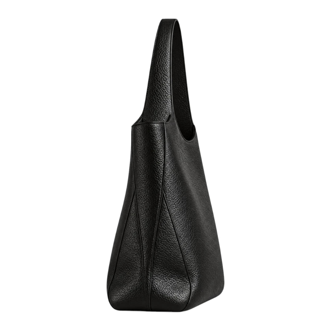 TOTING Black Women’s Tote Handbag – Textured Faux Leather Everyday Shoulder Bag