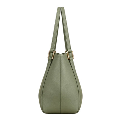 TOTING Sage Green Women’s Tote Handbag – Faux Leather Everyday Shoulder Bag