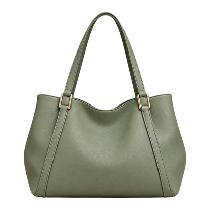 TOTING Sage Green Women’s Tote Handbag – Faux Leather Everyday Shoulder Bag