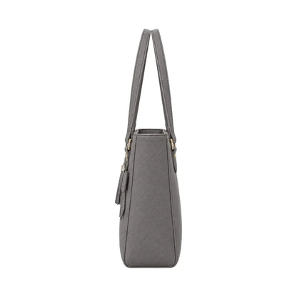 Totzen Grey Bow Detail Tote Bag – Elegant Tassel Front Design